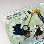 CANÇONS DE BUTXACA, Carles Cuberes. Graphic Design, and Children's Illustration project by Marta Palmero Gimenez - 03.02.2018