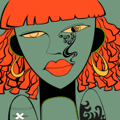 the color of myself. Un proyecto de Ilustración digital de qunhui nie - 02.04.2015
