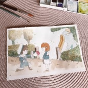 Mi Proyecto del curso: Ilustración en acuarela con influencia japonesa. Un proyecto de Pintura a la acuarela de iredavila - 04.04.2020