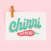 Chirri Peppers Logo redisign. Br, ing und Identität, Lettering, Logodesign, H und Lettering project by Caro Marando - 07.04.2020