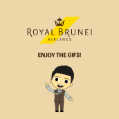 Custom Gifs for Royal Brunei Airlines. Traditional illustration, Animation, Br, ing, Identit, Graphic Design, Marketing, Multimedia, Social Media, Character Animation, 2D Animation, Creativit, Digital Marketing & Instagram project by Saamy Eden - 11.21.2019