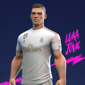 Luka Jovic (Real Madrid). 3D, 3D Character Design, and Game Development project by gesiOH - 04.10.2020