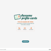 Awesome profile cards, aplicación interactiva de creación de tarjetas de visita.. Programming, IT, Web Design, and Web Development project by Soraya Valle - 02.28.2020