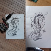 Mi Proyecto del curso: Tatuaje para principiantes. Ilustração tradicional, e Criatividade projeto de Laura Rivas Higuera - 11.04.2020