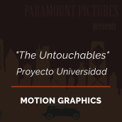 "The Untouchables" Credits. Motion Graphics projeto de Cèlia Zamora Rey - 20.01.2013