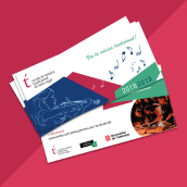 PUBLICITAT EMTSC, Escola de Música Tradicional de Sant Cugat. Un progetto di Illustrazione tradizionale e Graphic design di Marta Palmero Gimenez - 14.04.2020