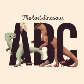 The Lost Dinosaur Alphabet. Ilustração tradicional, Design gráfico, Design de cartaz, Ilustração digital e Ilustração infantil projeto de Pablo Fernández Tejón - 16.04.2020