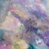 Universo en Acuarela. Un proyecto de Pintura a la acuarela de Anabela Torres - 17.04.2020