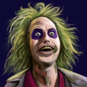 Beetlejuice. Traditional illustration project by Nacho Garcia Benavente - 04.20.2020