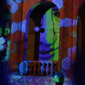 Triángulo Interactivo - Museos en la noche 2014. Un proyecto de Animación, Multimedia, Vídeo, Arte urbano, Concept Art y Edición de vídeo de Cristian Serron - 12.12.2014
