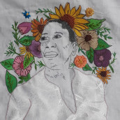 Mi Proyecto del curso: Creación de retratos bordados. Un proyecto de Bordado de Dhayana De La Rosa - 22.04.2020