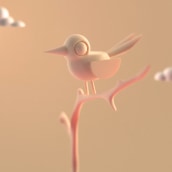 Wooden Bird. A 3D, Animation, Character animation, and 3D Animation project by Hugo Puente - 04.25.2020