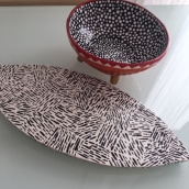 Proyecto final: set decorativo punto y raya . Un progetto di Ceramica di Mey Perez - 28.04.2020