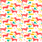 Mi Proyecto del curso: Diseño de estampados textiles. Design gráfico, Pattern Design e Ilustração têxtil projeto de Rocio Barboza - 24.04.2020