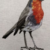 Mi Proyecto del curso: Pintar con hilo: técnicas de ilustración textil. Un proyecto de Bordado de Irma Reyes - 28.04.2020