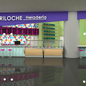 Heladería BARILOCHE_Venezuela. Un proyecto de Diseño, 3D, Arquitectura interior, Diseño de interiores, Decoración de interiores, Interiorismo y Retail Design de Alejandra Delpretti Fradique - 22.02.2014