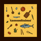 Samuelísimo — identitat visual. Ilustração tradicional, Br, ing e Identidade, e Design gráfico projeto de Pepmi Soto Nolla - 02.05.2020