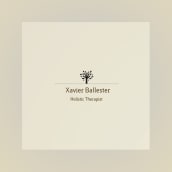 Imagen corporativa. Terapia Holística: Xavier Ballester. Design de logotipo projeto de Laia Vers - 02.05.2020