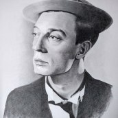 Mi Proyecto del curso: Buster Keaton. Un progetto di Disegno a matita, Disegno e Disegno realistico di mari_bc - 03.05.2020