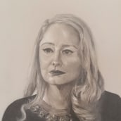 Mi Proyecto del curso: Retrato realista con lápiz de grafito. Fine Arts, Pencil Drawing, and Portrait Drawing project by Isabel Arias - 05.04.2020