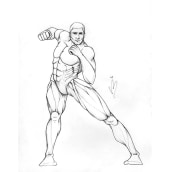  Mi Proyecto del curso: Ilustración para cómics: anatomía de un superhéroe. Un proyecto de Dibujo a lápiz y Dibujo realista de Virginia Martín - 05.05.2020