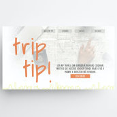Trip Tip. Web Design projeto de Julia Santamaria - 05.05.2020