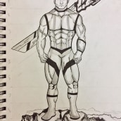 Mi Proyecto del curso: Ilustración para cómics: anatomía de un superhéroe. Desenho projeto de raulvega1988 - 11.05.2020