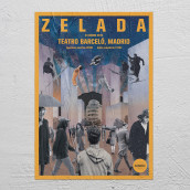 Gira Juan Zelada. Un proyecto de Diseño gráfico, Collage y Diseño de carteles de Roger Castro - 18.03.2018