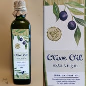 Mi Proyecto del curso: Propuesta etiqueta para marca aceite de oliva. Ilustração tradicional projeto de Marider Aranburu - 12.05.2020