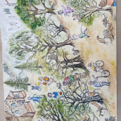 My project in The Art of Sketching: Transform Your Doodles into Art course. Een project van Traditionele illustratie, Ontwerp van personages, Aquarelschilderen, Stor, telling y Kinderillustratie van Gary Sumray - 13.05.2020