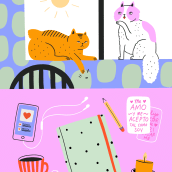 Morning Rituals. Digital Illustration project by Sara Tomate - 05.16.2020
