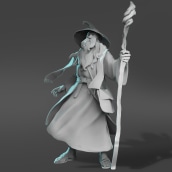 Gandalf 3D. 3D project by Ana Fernández - 07.16.2018