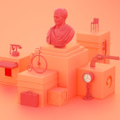 Orange attraction. A 3D project by Hugo Puente - 05.18.2020