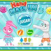 Hand Washup!. Un proyecto de Diseño de personajes, Animación 2D, Videojuegos, Diseño de videojuegos, Desarrollo de videojuegos y Diseño de apps de Jorge de Juan - 21.05.2020