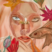 Mi Proyecto del curso: Retrato ilustrado en acuarela. Un proyecto de Bellas Artes de Mariajosé Pina - 21.05.2020
