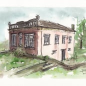 Mi Proyecto del curso: Dibujo arquitectónico con acuarela y tinta 1. Un proyecto de Ilustración arquitectónica de Ramon Ojeda Peral - 23.05.2020