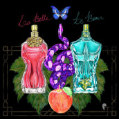 La Belle & Le Beau. Design, Traditional illustration, Graphic Design, and Poster Design project by Glauber Rodriguez - 05.27.2020