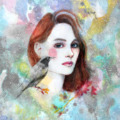 My project in Illustrated Portrait in Watercolor course. Portrait Illustration project by sil.scotto1 - 05.28.2020