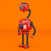 Robocook. Animation, Art Direction, Character Animation, and 3D Animation project by Víctor Gerardo Hernández Arriaga - 05.29.2020