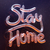 STAY HOME. 3D Modeling, Concept Art, and 3D Design project by Jorge Sfarcic - 05.27.2020