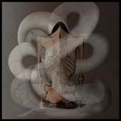 "Un monstruo en la mesa" (Anorexia) Ilustración Marilú Arcaya - Chile. Un projet de Illustration traditionnelle de Marilú Arcaya López - 03.06.2020