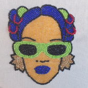 My project in Beaded Embroidery Portraits course. Arts, and Crafts project by Iskren Lozanov - 06.04.2020