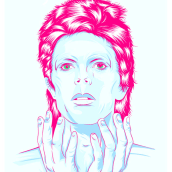 Bowie. Design, and Digital Illustration project by Kevin Tasaico Felix - 06.07.2020