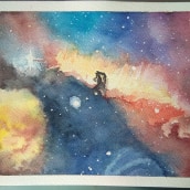 My project: horsehead nebula. Ilustração tradicional projeto de Annalisa Dione - 08.06.2020