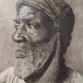 Old Dahomey man. Basado en foto de  Irving Penn.  Dibujo  con lapiceros, casi en su totalidad. Tamaño 27 x27. Pencil Drawing, and Portrait Drawing project by susfez - 06.11.2020