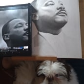 Martin Luther King. Fine Arts project by Leonardo Drumond - 06.12.2020