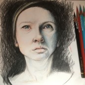 My project in Chiaroscuro Creative Portrait with Pencils course. Artes plásticas projeto de Victoria Chan - 14.06.2020