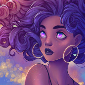 Curly Universe Ein Projekt aus dem Bereich Digitales Design von Natália Dias - 15.06.2020