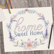 Home Sweet Home · Proyecto de ilustración en acuarela.. Design e Ilustração tradicional projeto de Angela B - 24.06.2020