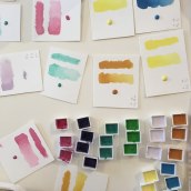 Mi Proyecto del curso: Elaboración de acuarelas artesanales. Pintura em aquarela projeto de Lucila Bertazza - 05.05.2019